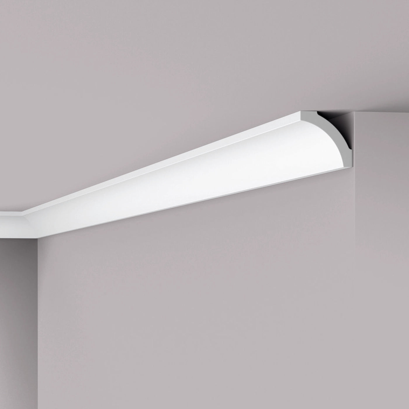 NOMASTYL® NMC 2m Ceiling Coving on plain wall and ceiling Decormania UK